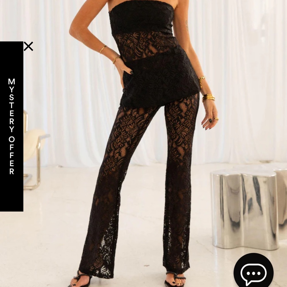 Peppermayo sweet fantasy lace set top and pants